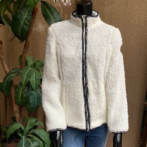 Bebe Sport Faux Shearling Jacket Sz S - Picture 10 of 14